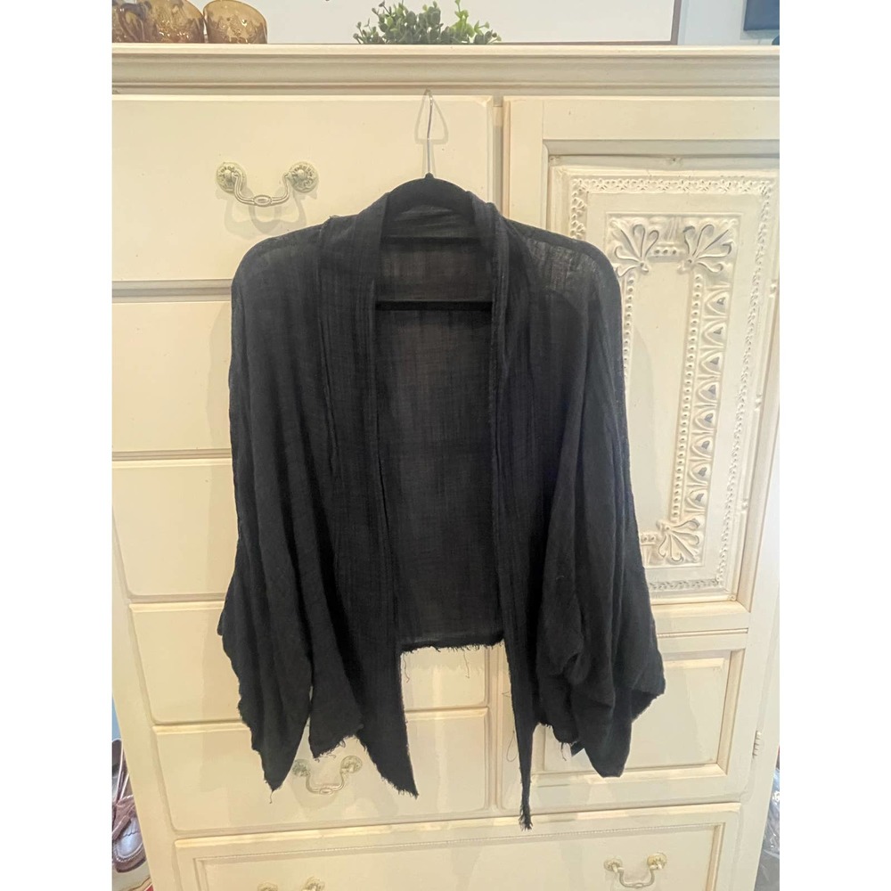 Black lightweight Cardigan 3/4 sleeve